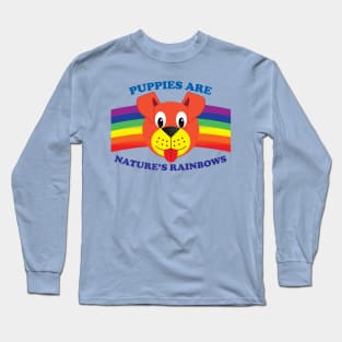 Puppies Are Nature's Rainbows No Background Long Sleeve T-Shirt